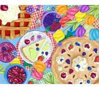 Puzzle 700 pezzi,Pizza dei cartoni animati Puzzle per adulti,Jigsaw Puzzle s per Adulti e Bambini Idea Regalo per Lei o Lui Frameless
