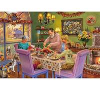Puzzle 700 pezzi,puzzle Classici per Adulti e bambini,Giochi Rilassamento e Intelligence Idea regalo puzzle per adulti,Puzzles con motivo Cena d'Autunno