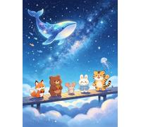 Puzzle 700 Pezzi, Puzzle per Adulti Animali Balena 52x38 cm, Impossibile Difficile Puzzles Impegnativo Come Regalo e Decorazione per Pareti