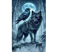Puzzle 700 Pezzi, Puzzle per Adulti Luna Animali Lupi 52x38 cm, Impossibile Difficile Puzzles Impegnativo Come Regalo e Decorazione per Pareti