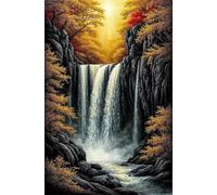 Puzzle 700 Pezzi, Puzzle per Adulti Paesaggio Cascata 52x38 cm, Impossibile Difficile Puzzles Impegnativo Come Regalo e Decorazione per Pareti