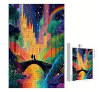 Puzzle 700 Pezzi - Sogno & Ponte - Puzzle in Legno Durevole con Lettere sul Retro - 52 x 38 cm - Hobby Creativo Senza Polvere - Articolo per Collezionisti e 14 Anni in Su P3#779