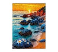 Puzzle 700 Pezzi Tramonto Oceano Barriera Corallina, Sviluppa Capacità di Osservazione e Concentrazione, Migliorare Manualità, Idea Regalo Uomo e Donna Puzzle per Adulti 700 Pezzi