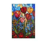 Puzzle 700 Pezzi Tulipano Rosso Puzzle Adulti 52 x 38 cm Giochi Rilassamento e Intelligence 700 Pezzi Puzzles per Uomini e Donne Regalo Creativo per il Relax