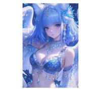 Puzzle 75x50cm/1000pcs Per Adolescenti Blue-Haired Angel with Win Puzzle Per Adulti Giochi Rilassanti Decorazione Per La Casa Regali Unici Per Compleanno E Natale 75x50cm/1000pcs