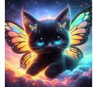 Puzzle 80 Pezzi per Adulti Farfalla Animale Gatto Puzzle impossibile Gioco Antistress Sfida Difficile Puzzles per Adulti 80 Pezzi 28x28 cm