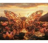 Puzzle 80 Pezzi Per Adulti Puzzle Per Adulti 80 Pezzi Jigsaw Giochi, Istruzione Decorazione Puzzle-Farfalla, Crepuscolo, Istruzione Gioco Giocattolo, Decorazione Della Casa Regalo R-2