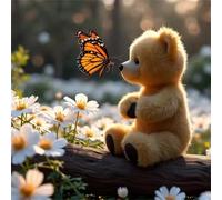 Puzzle 90 Pezzi Adulti Orsetto Margherita, Fai da Te puzzle difficili adulti 90 pezzi 30x30cm, Intrattenimento Creativo, Divertimento, Gioco di Abilità per Tutta la Famiglia