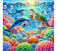 Puzzle 90 Pezzi Creature marine, Impossible puzzle Per Adulti 90 pezzi, DIY Puzzles Colorato 30x30cm, Rompicapo adulti E Ragazzi, Gioco Giocattolo per la Famiglia