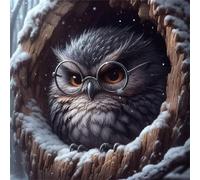 Puzzle 90 Pezzi per Adulti Gufo Nevi Puzzle impossibile Gioco Antistress Sfida Difficile Puzzles per Adulti 90 Pezzi 30x30 cm