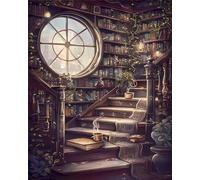 Puzzle 90 Pezzi per Adulti Libreria magica, Intrattenimento Creativo, puzzle Divertenti Uomo e Donna, Gioco Giocattolo per la Famiglia, Colorato impegnativo per adulti