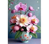 Puzzle 90 Pezzi per Adulti Orchidea viola sognante, Intrattenimento Creativo, Divertimento, puzzle 90 pezzi Arte, Idea Regalo per Amore e Amico