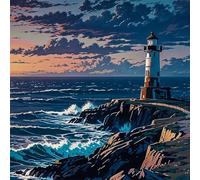 Puzzle 90 Pezzi per Adulti Paesaggio Faro Puzzle impossibile Gioco Antistress Sfida Difficile Puzzles per Adulti 90 Pezzi 30x30 cm