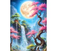 Puzzle 90 Pezzi per Adulti Paesaggio luna della valle, Intrattenimento Creativo, Divertimento, puzzle 90 pezzi Arte, Idea Regalo per Amore e Amico