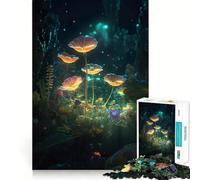 Puzzle a 1000 pezzi con fiore di papavero arancione per adolescenti, gioco di abilità mentale, divertente e rilassante, da assemblare, (50x75cm)