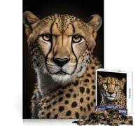 Puzzle a 1000 pezzi con intelligenza artificiale a forma di ghepardo per adolescenti, allenamento intelligente, fuga rilassante, taglio perfetto, regalo invernale (38x52cm)
