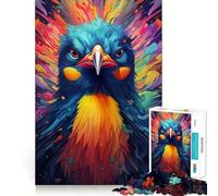 Puzzle a 1000 pezzi con pinguini colorati, ideale per adulti e ragazzi, gioco di logica, relax, taglio di precisione, regalo perfetto (38x52cm)