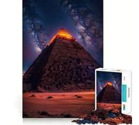 Puzzle a 1000 pezzi con piramide antica,divertente per allenare la mente,con pezzi che si incastrano perfettamente e con precisione Un hobby affascinante per i momenti di svago (38x26cm)