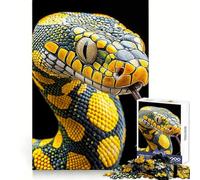 Puzzle a 1000 pezzi con serpente giallo e nero per adolescenti, ideale per il tempo libero e il divertimento Un regalo memorabile (38x26cm)