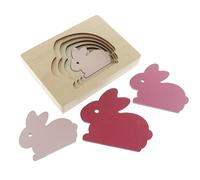 Puzzle a 5 Animali, Giocattolo Educativo per Bambini, Coniglio