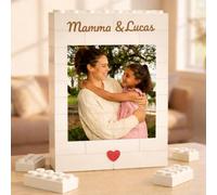 Puzzle a Blocchi Personalizzato Regalo per la Festa della Mamma, Regali Personalizzati per Mamme, Donne e Uomini Blocchi da Costruzione con Foto e Testo Regali Unici per la Festa della Mamma