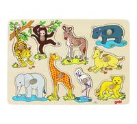 Puzzle a bolle di legno Goki animali selvatici, 9dlg. 1 St
