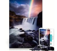 Puzzle a cascata arcobaleno per adulti, 1000 pezzi, gioco intelligente, rilassante e divertente, da assemblare, regalo perfetto (38x26cm)