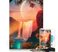 Puzzle a cascata da 1000 pezzi con tecnologia di taglio laser avanzata,ideale per il divertimento in casa durante le vacanze (38x26cm)