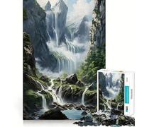 Puzzle a cascata da 1000 pezzi,gioco di concentrazione,tecnica di taglio professionale,hobby affascinante per i momenti di svago (38x26cm)