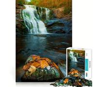 Puzzle a cascata da 1000 pezzi per ragazzi,divertente da giocare,con incastri precisi e senza spazi vuoti,ideale per il divertimento in famiglia e per le serate in famiglia (38x26cm)
