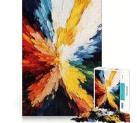 Puzzle a colori ad olio per adulti, 1000 pezzi, gioco per allenare la mente, rilassante e divertente, idea regalo per le vacanze (38x26cm)