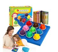 Puzzle a combinazione di colori,Gioco da tavolo con combinazione di colori - Gioco di esercizi cerebrali sensoriali di educazione precoce per bambini - Gioco di abbinamento interattivo attivo