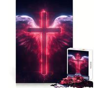Puzzle a croce con tema spirituale e religioso, 1000 pezzi, per adolescenti, gioco di abilità mentale, divertimento casual, design elegante da assemblare, regalo 38x52cm