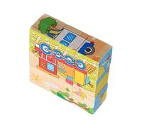 Puzzle a cubo in legno, giocattolo per la promozione precoce, per l'allenamento della memoria, per ragazze, casa, scuola, camera da , compleanno, vacanze, ambiente di apprendimento, sala giochi