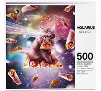 Puzzle A Doppio Faccia Di Gatto Pizza Galassia 500 Pezzi