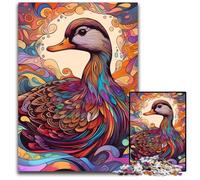 Puzzle a forma di anatra da 1000 pezzi per adulti, puzzle impegnativi, rompicapo fai da te per adolescenti, 26X38CM/10,23x14,96 pollici