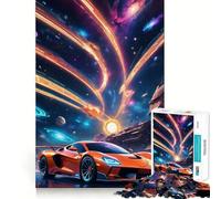 Puzzle a forma di auto spaziale per ragazzi, 1000 pezzi, gioco di logica e abilità, rilassante, taglio preciso, regalo perfetto (38x26cm)