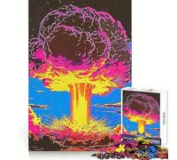 Puzzle a forma di bomba atomica per adulti, 1000 pezzi, allenamento della concentrazione, evasione consapevole, incastri precisi, regalo significativo (38x26cm)