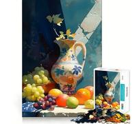Puzzle a forma di brocca e frutta per ragazzi, 1000 pezzi, gioco di abilità mentale, svago leggero, design da assemblare, regalo di alta qualità (38x52cm)