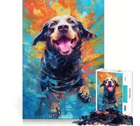 Puzzle a forma di cane sottomarino,1000 pezzi,gioco di costruzione che mette alla prova la concentrazione,montaggio sicuro e stabile,divertimento per le vacanze al chiuso (50x75cm)