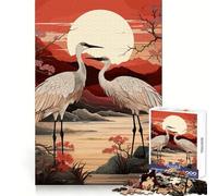 Puzzle a forma di cicogna per adulti, 1000 pezzi, gioco per allenare la mente, divertimento in casa, taglio di precisione, regalo per le vacanze (38x52cm)