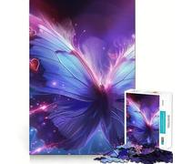 Puzzle a forma di farfalla spaziale per adulti, 1000 pezzi, stimolante per la mente, di alta qualità, con bordi decorati, da collezione (50x75cm)