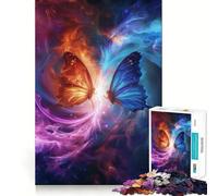 Puzzle a forma di farfalla spaziale per ragazzi, 1000 pezzi, gioco di logica, rilassante, taglio preciso, (50x75cm)