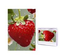 Puzzle a forma di fragola, 1000 pezzi, puzzle personalizzato, in legno, per adulti, foto puzzle artistico, decorazione da appendere alla parete, per compleanno, matrimonio, San Valentino, anniversario