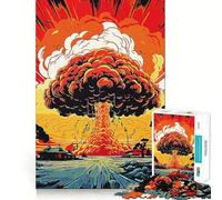 Puzzle a forma di fungo e bomba per ragazzi, 1000 pezzi, gioco di logica fine, morbido, rilassante, bordi puliti, regalo di alta qualità (38x52cm)