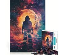 Puzzle a forma di galassia da 1000 pezzi per adolescenti,divertente attività per lo sviluppo della mente,pezzi di dimensioni uniformi e precisi,rilassante attività di gruppo al chiuso (38x52cm)