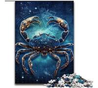 Puzzle a forma di granchi animali, puzzle impossibili per adulti, dimensioni 50x75cm, perfetti per adolescenti, per rafforzare i legami familiari, rompicapo e regalo fai da te per la casa.