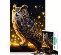 Puzzle a forma di gufo da 1000 pezzi per adulti, gioco cognitivo per momenti di condivisione, assemblaggio di modelli, oggetto ideale per i desideri di Babbo Natale (50x75cm)