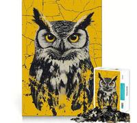 Puzzle a forma di gufo da 1000 pezzi per ragazzi, gioco di logica e abilità, morbido, rilassante, taglio preciso, regalo prezioso (50x75cm)