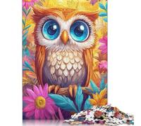 Puzzle a forma di gufo, giocattolo di decompressione, 100% in cartone riciclato, per adulti e adolescenti, regalo per la festa del papà, 1000 pezzi (75x50 cm)